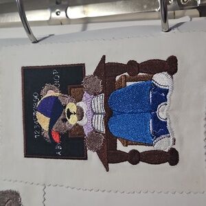Handmade machine embroidery patch